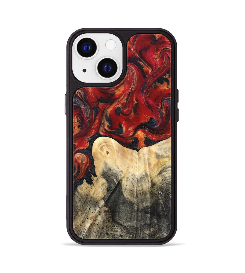 iPhone 13 Wood Phone Case - Bishop (Red, 820500)