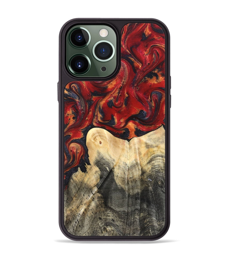 iPhone 13 Pro Max Wood Phone Case - Bishop (Red, 820500)