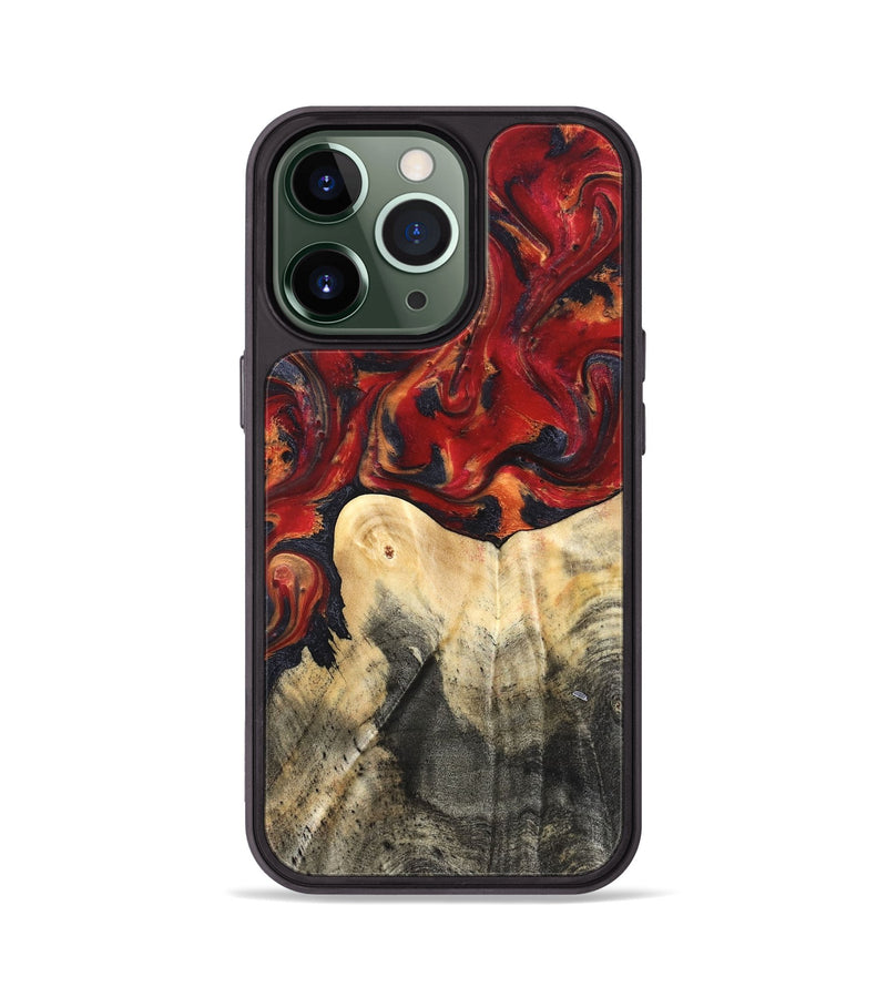 iPhone 13 Pro Wood Phone Case - Bishop (Red, 820500)