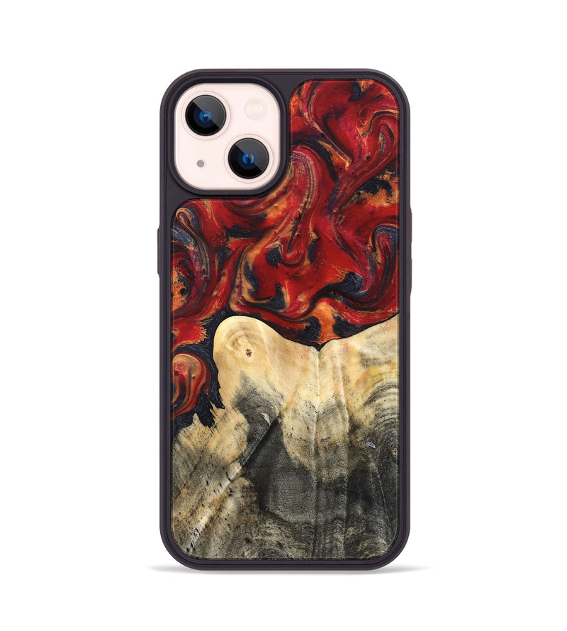 iPhone 14 Wood Phone Case - Bishop (Red, 820500)