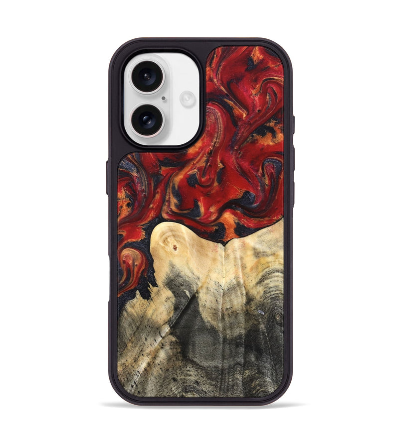 iPhone 17 Wood Phone Case - Bishop (Red, 820500)