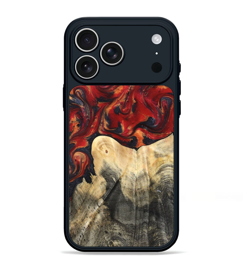 iPhone 17 Pro Max Wood Phone Case - Bishop (Red, 820500)