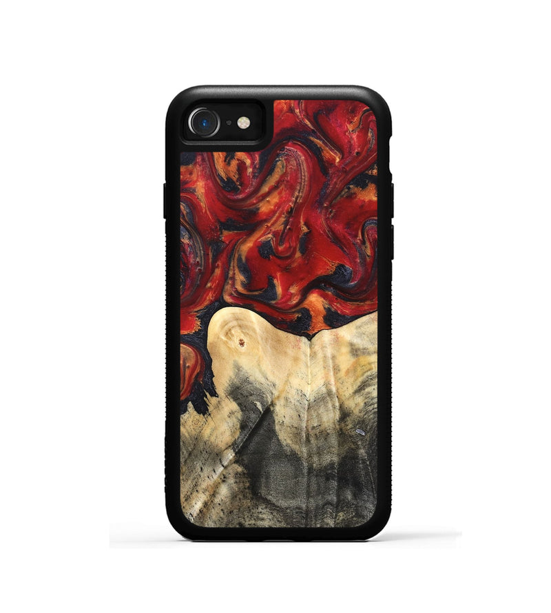 iPhone SE Wood Phone Case - Bishop (Red, 820500)
