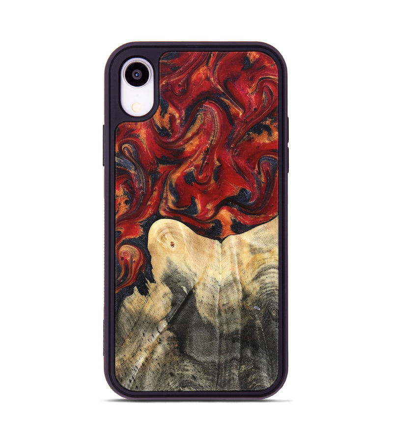 iPhone Xr Wood Phone Case - Bishop (Red, 820500)