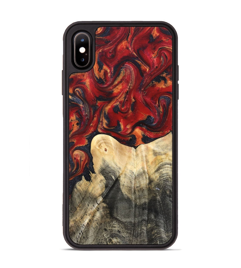 iPhone Xs Max Wood Phone Case - Bishop (Red, 820500)