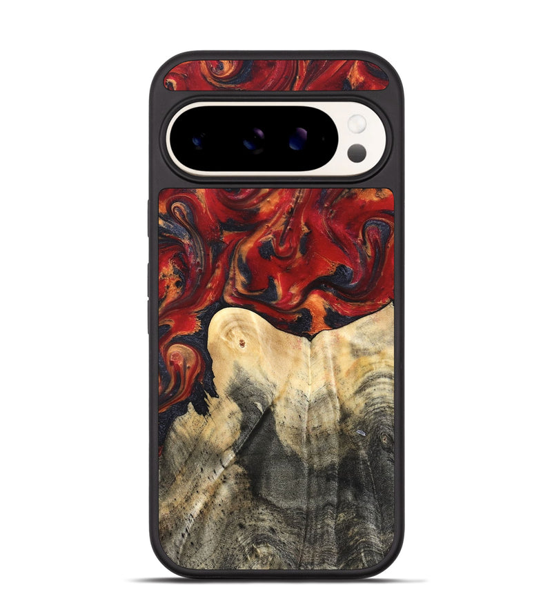 Pixel 9 Wood Phone Case - Bishop (Red, 820500)