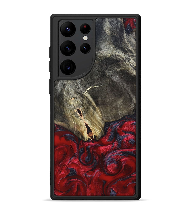 Galaxy S22 Ultra Wood Phone Case - Jakob (Red, 820501)