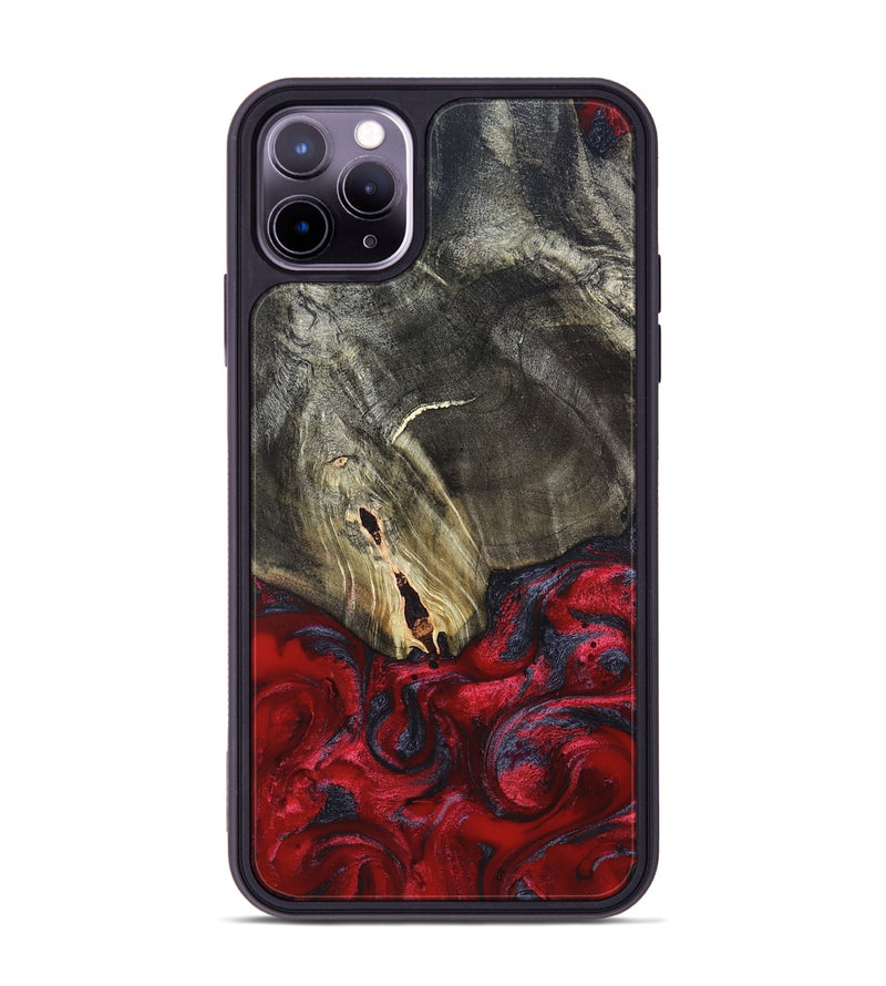 iPhone 11 Pro Max Wood Phone Case - Jakob (Red, 820501)