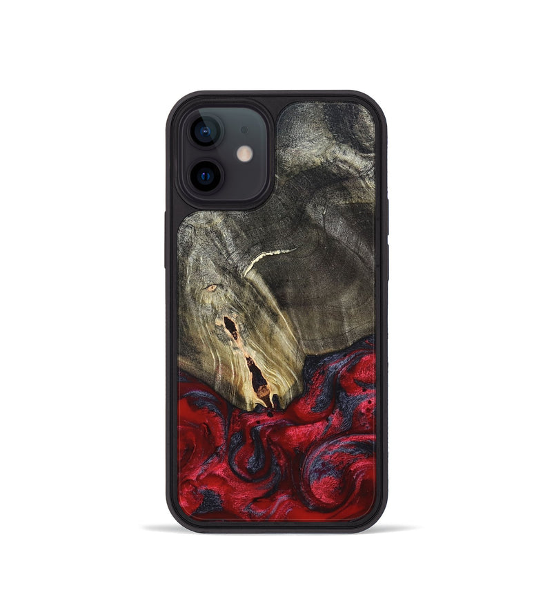 iPhone 12 mini Wood Phone Case - Jakob (Red, 820501)