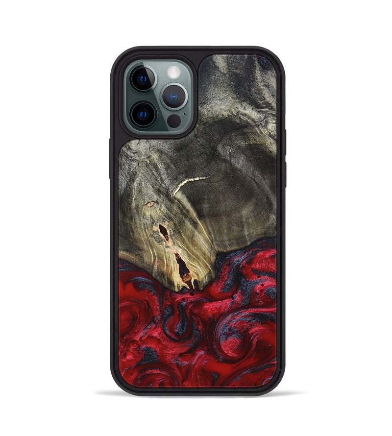 iPhone 12 Pro Wood Phone Case - Jakob (Red, 820501)