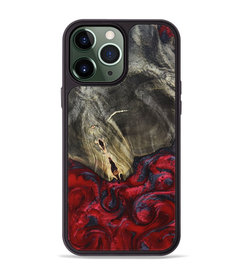 iPhone 13 Pro Max Wood Phone Case - Jakob (Red, 820501)