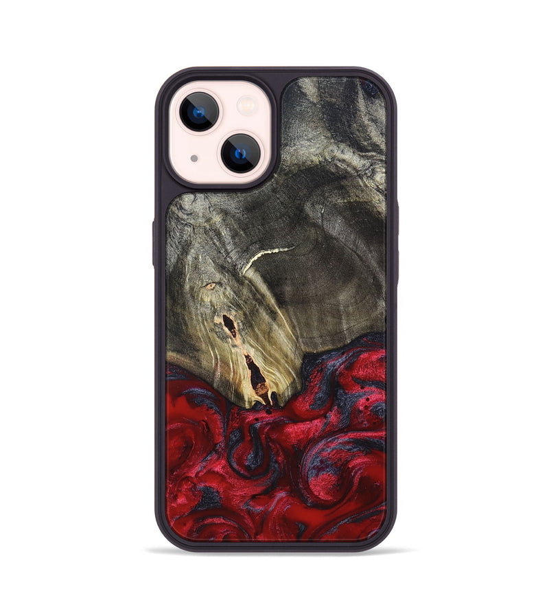 iPhone 14 Wood Phone Case - Jakob (Red, 820501)