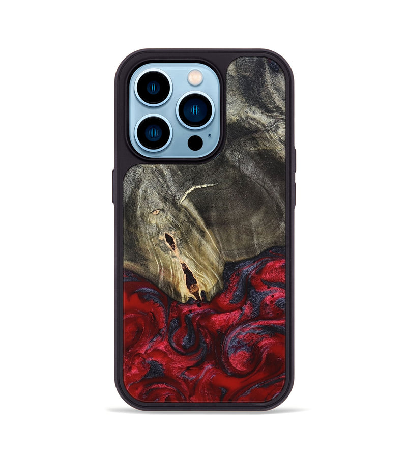 iPhone 14 Pro Wood Phone Case - Jakob (Red, 820501)
