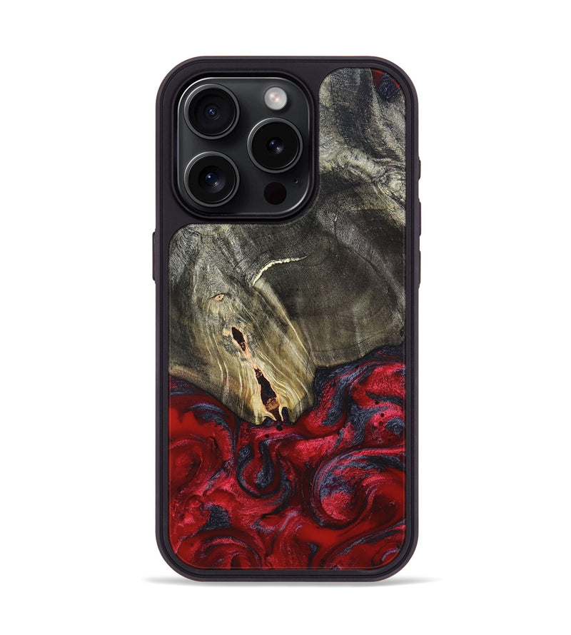 iPhone 15 Pro Wood Phone Case - Jakob (Red, 820501)