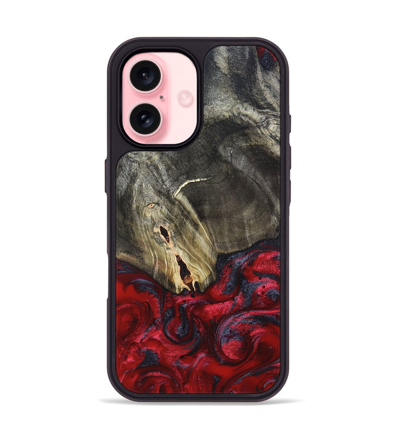 iPhone 16 Wood Phone Case - Jakob (Red, 820501)