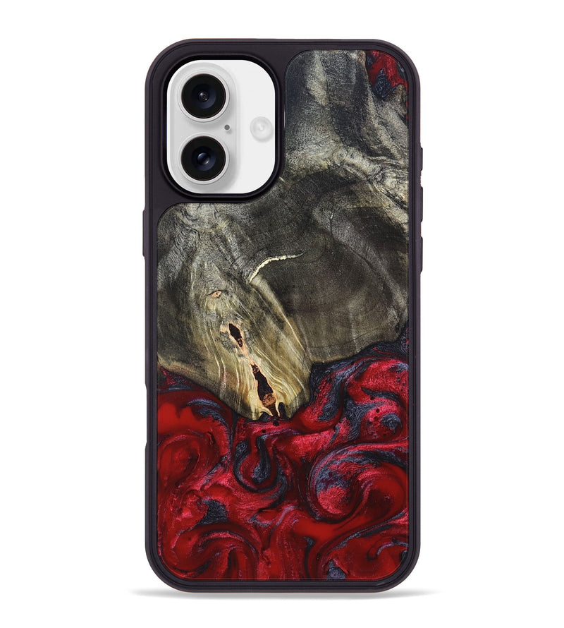 iPhone 16 Plus Wood Phone Case - Jakob (Red, 820501)