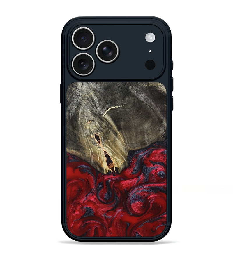 iPhone 17 Pro Max Wood Phone Case - Jakob (Red, 820501)