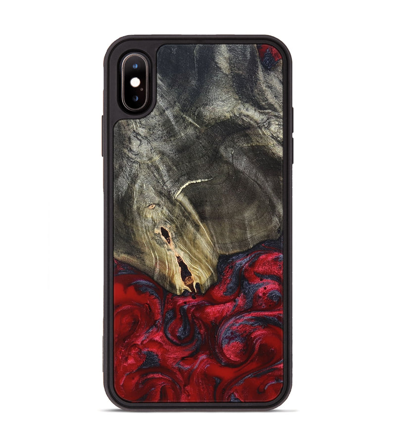 iPhone Xs Max Wood Phone Case - Jakob (Red, 820501)