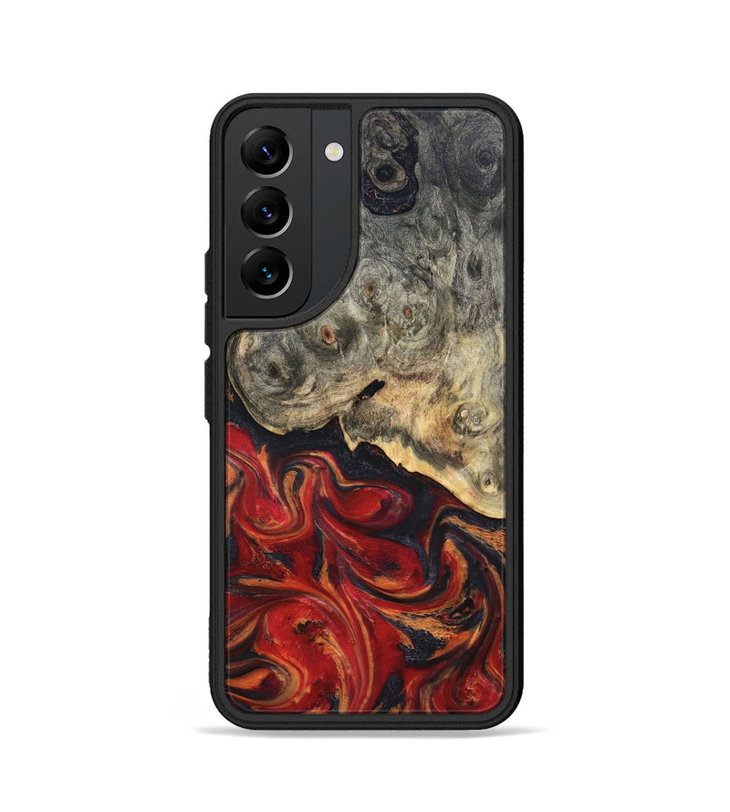 Galaxy S22 Wood Phone Case - Urban (Red, 820502)