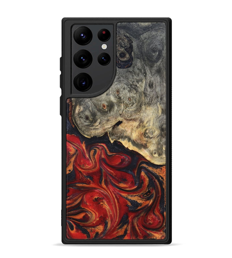 Galaxy S22 Ultra Wood Phone Case - Urban (Red, 820502)