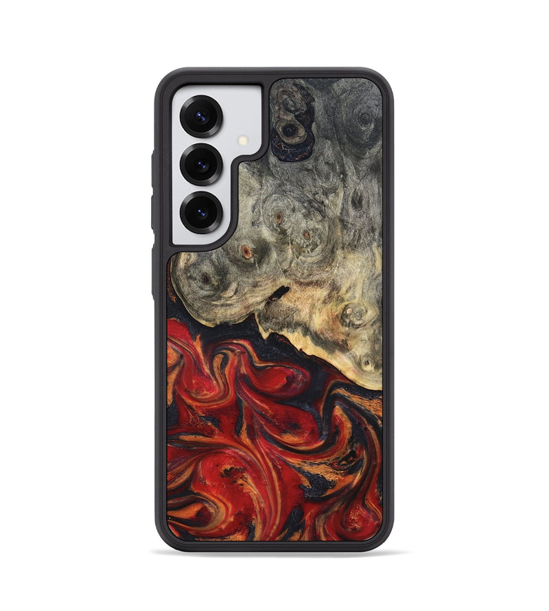 Galaxy S25 Wood Phone Case - Urban (Red, 820502)