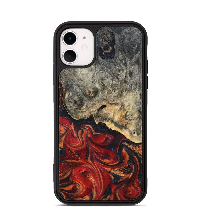 iPhone 11 Wood Phone Case - Urban (Red, 820502)