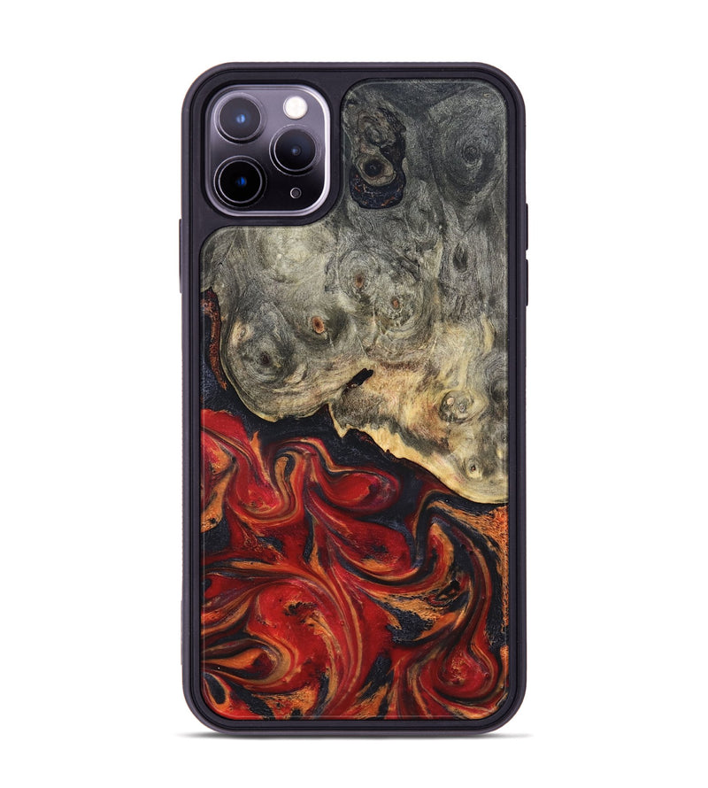 iPhone 11 Pro Max Wood Phone Case - Urban (Red, 820502)