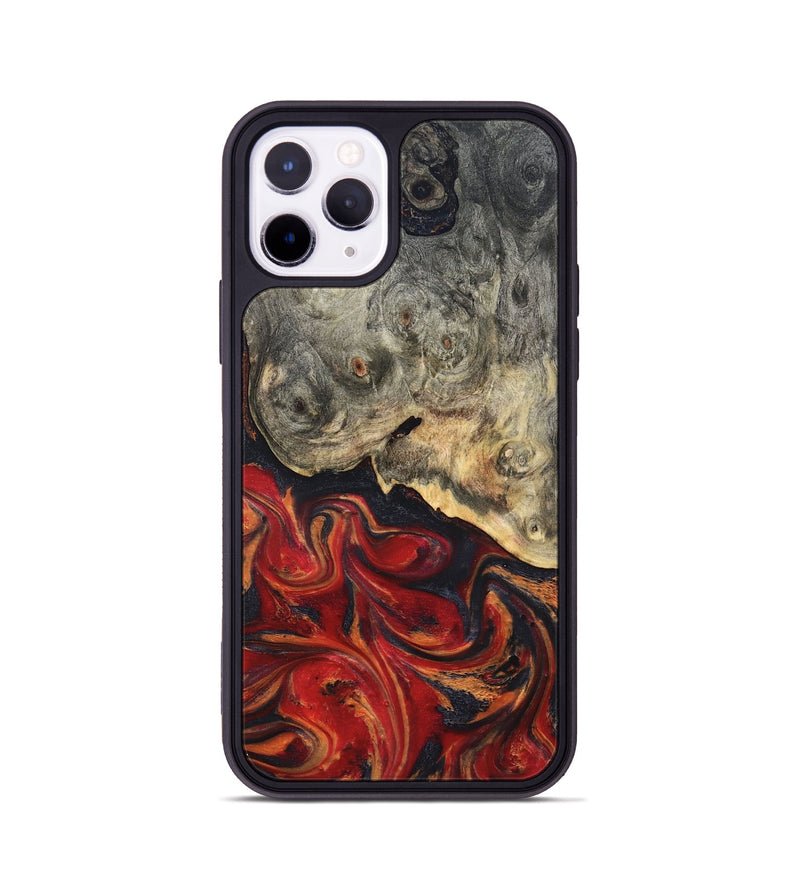 iPhone 11 Pro Wood Phone Case - Urban (Red, 820502)