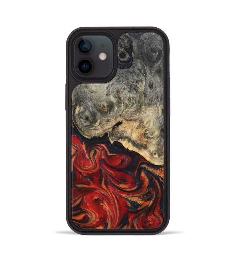 iPhone 12 Wood Phone Case - Urban (Red, 820502)