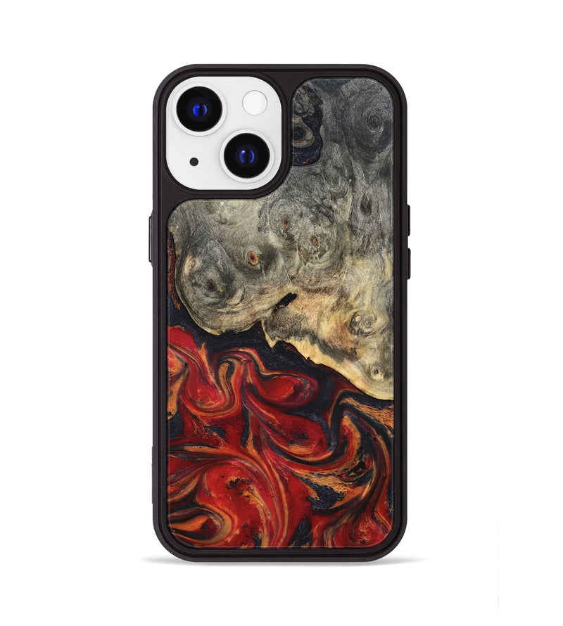 iPhone 13 Wood Phone Case - Urban (Red, 820502)