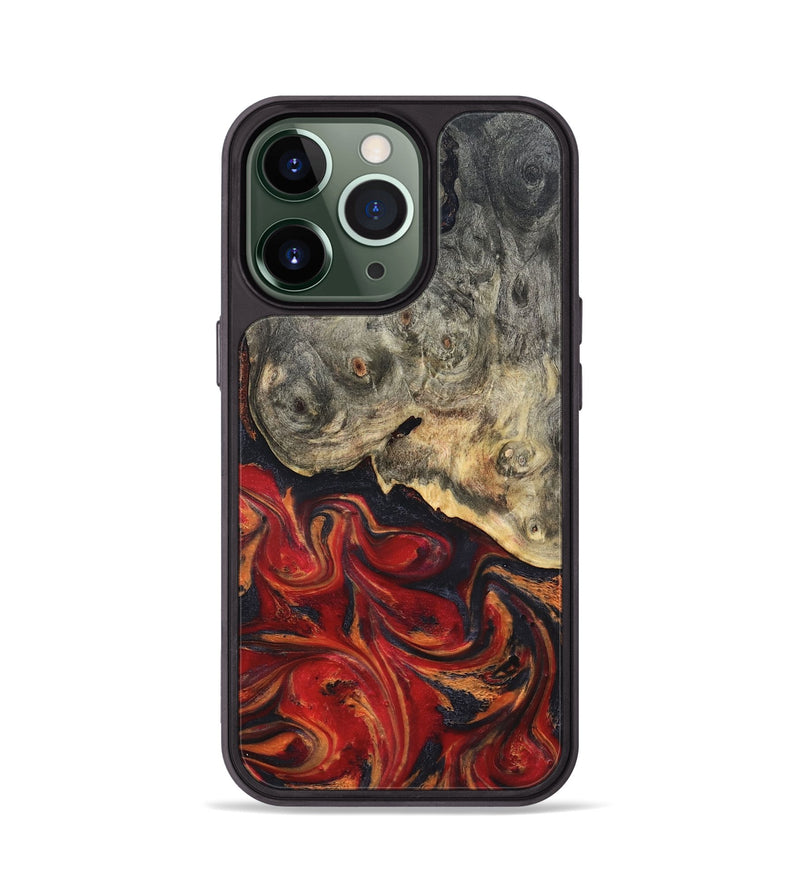 iPhone 13 Pro Wood Phone Case - Urban (Red, 820502)