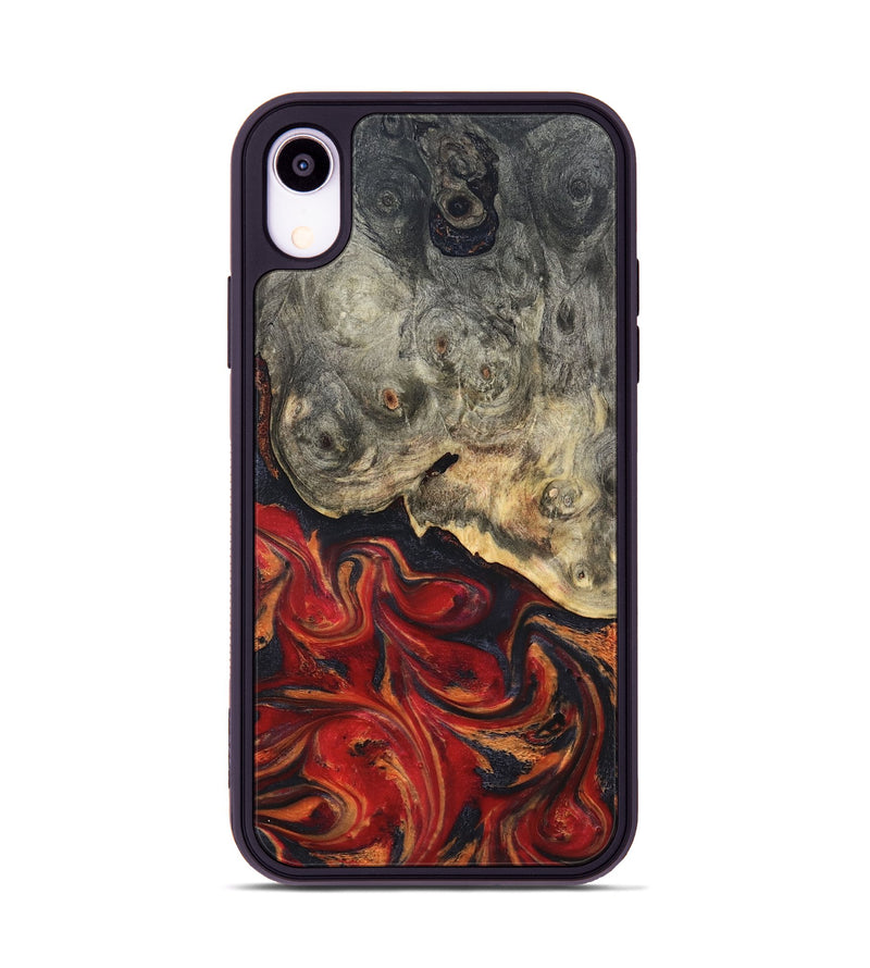 iPhone Xr Wood Phone Case - Urban (Red, 820502)