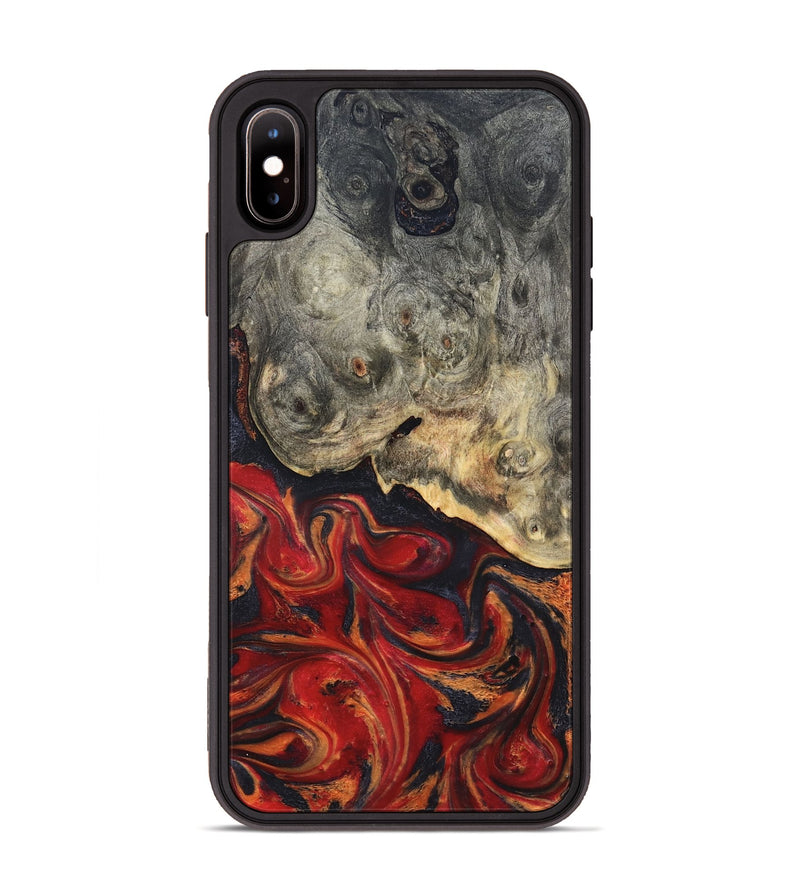 iPhone Xs Max Wood Phone Case - Urban (Red, 820502)