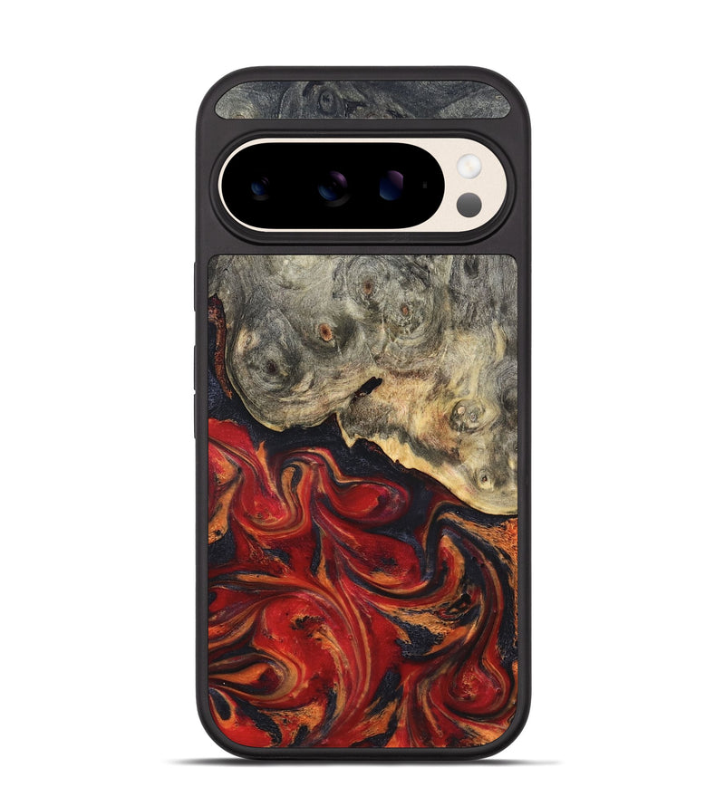 Pixel 10 Wood Phone Case - Urban (Red, 820502)