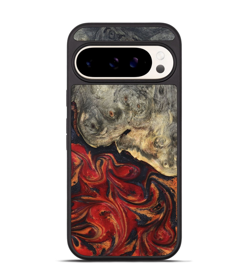 Pixel 9 Wood Phone Case - Urban (Red, 820502)