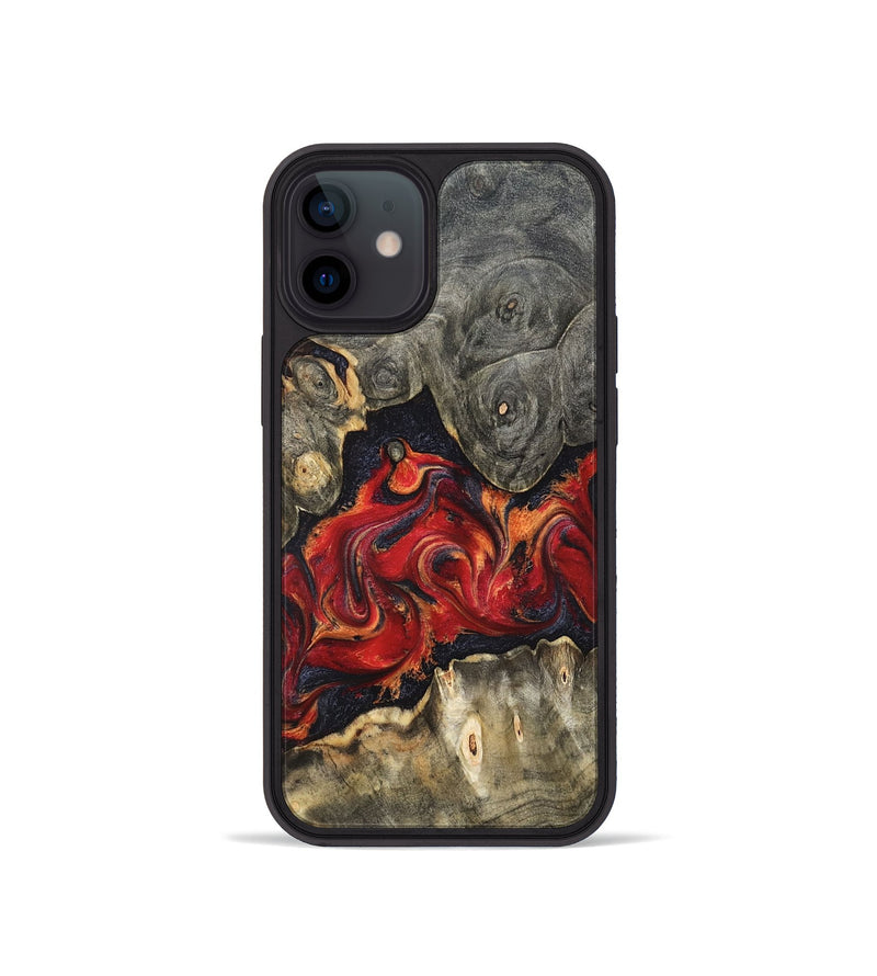 iPhone 12 mini Wood Phone Case - Juliet (Red, 820503)