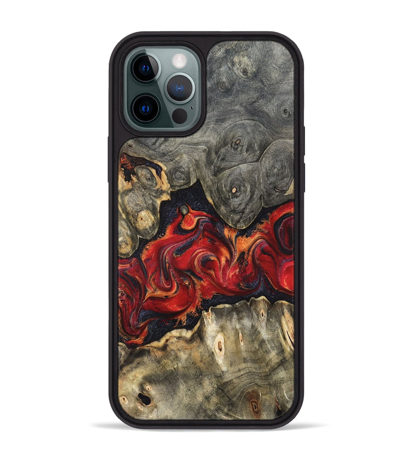 iPhone 12 Pro Max Wood Phone Case - Juliet (Red, 820503)
