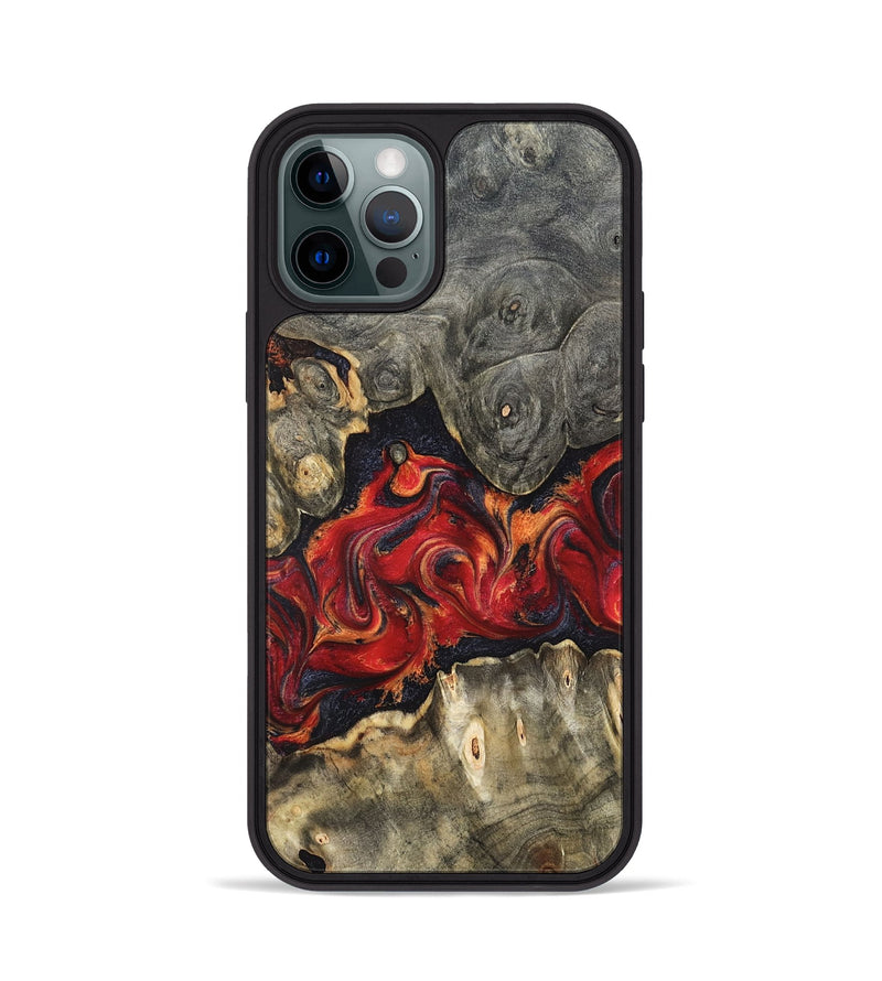 iPhone 12 Pro Wood Phone Case - Juliet (Red, 820503)
