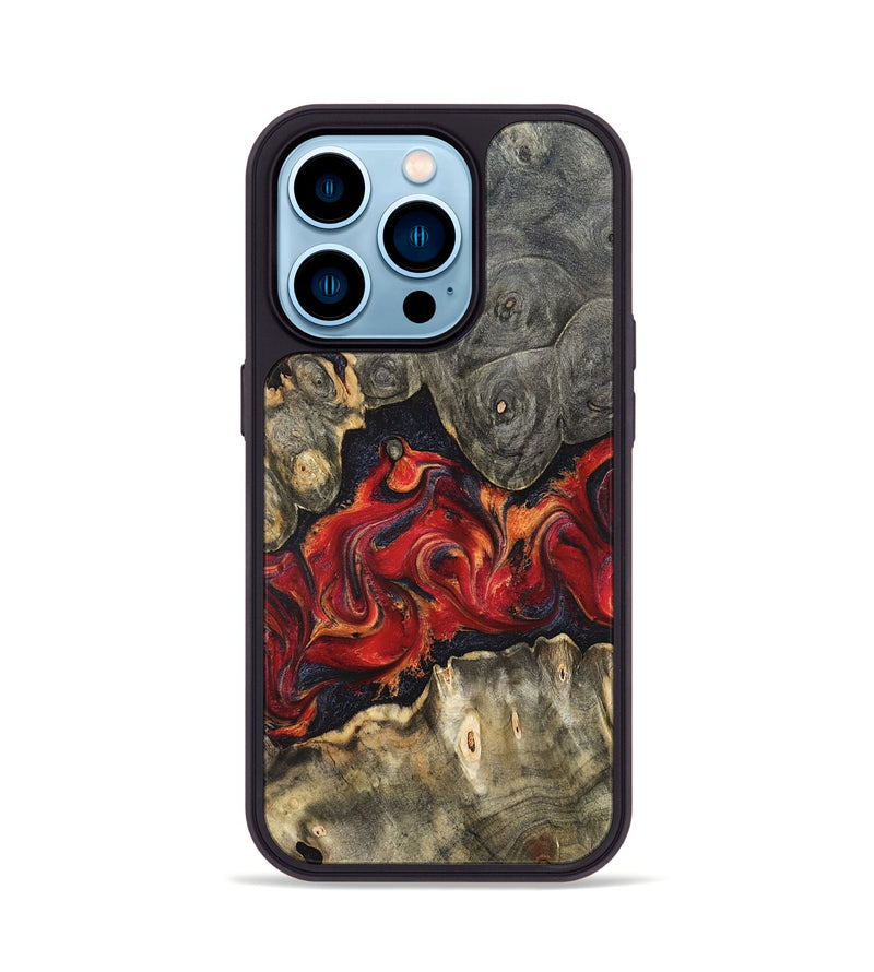 iPhone 14 Pro Wood Phone Case - Juliet (Red, 820503)