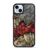 iPhone 15 Plus Wood Phone Case - Juliet (Red, 820503)