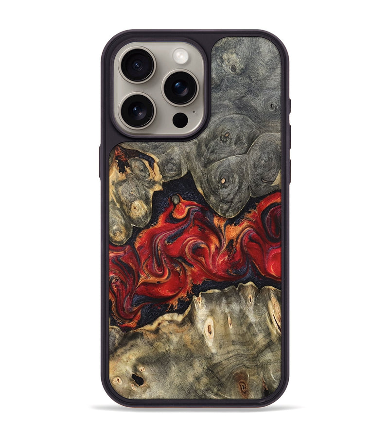 iPhone 15 Pro Max Wood Phone Case - Juliet (Red, 820503)