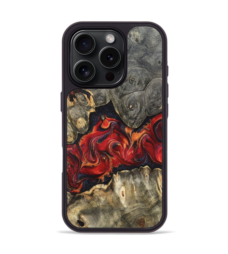 iPhone 16 Pro Wood Phone Case - Juliet (Red, 820503)
