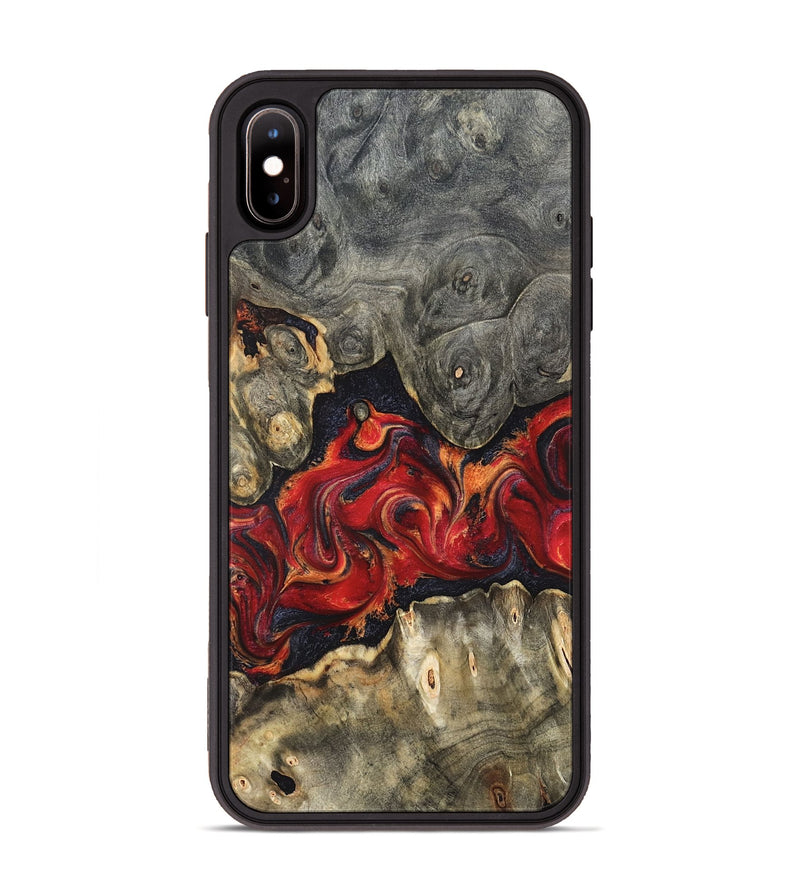 iPhone Xs Max Wood Phone Case - Juliet (Red, 820503)