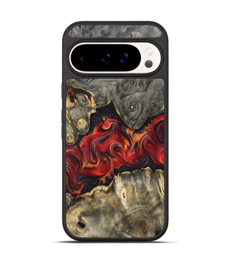Pixel 9 Wood Phone Case - Juliet (Red, 820503)