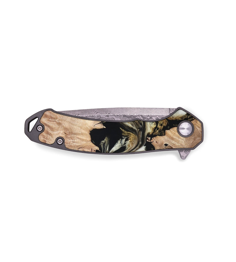 EDC Wood Pocket Knife - Ludwig (Black & White, 820504)