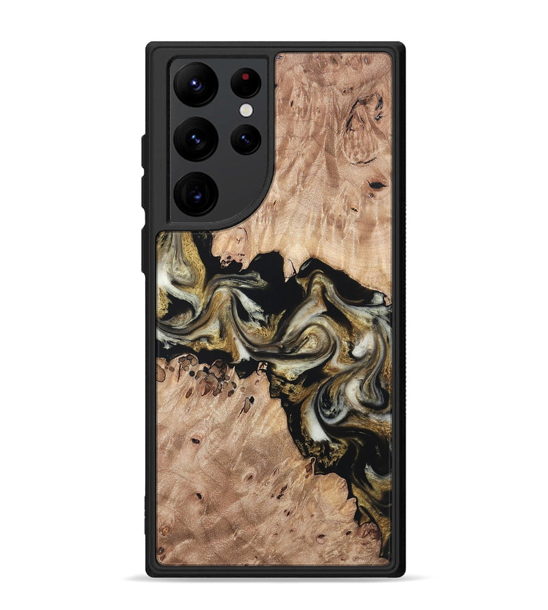 Galaxy S22 Ultra Wood Phone Case - Ludwig (Black & White, 820504)