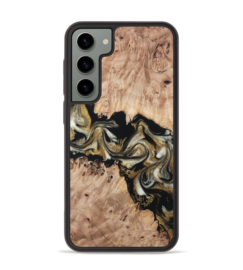 Galaxy S23 Plus Wood Phone Case - Ludwig (Black & White, 820504)
