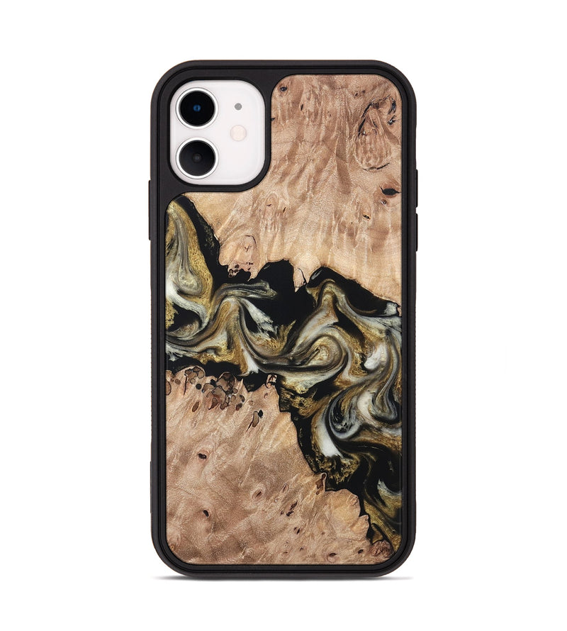 iPhone 11 Wood Phone Case - Ludwig (Black & White, 820504)
