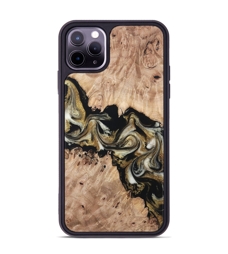 iPhone 11 Pro Max Wood Phone Case - Ludwig (Black & White, 820504)