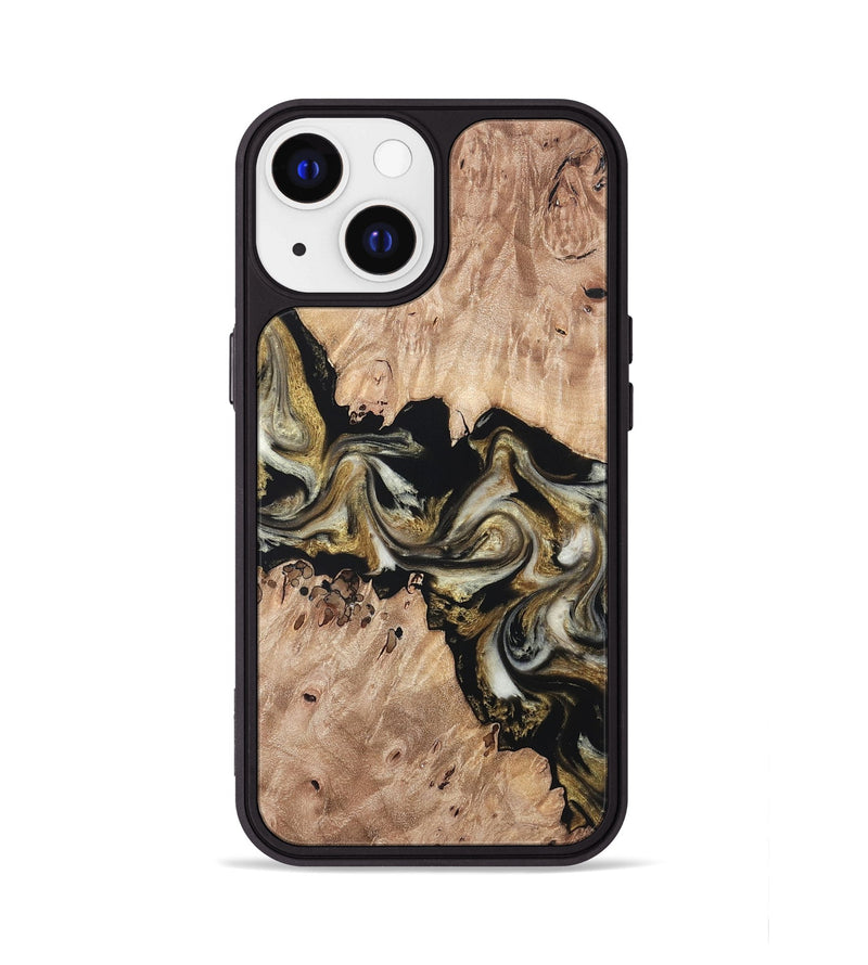 iPhone 13 Wood Phone Case - Ludwig (Black & White, 820504)